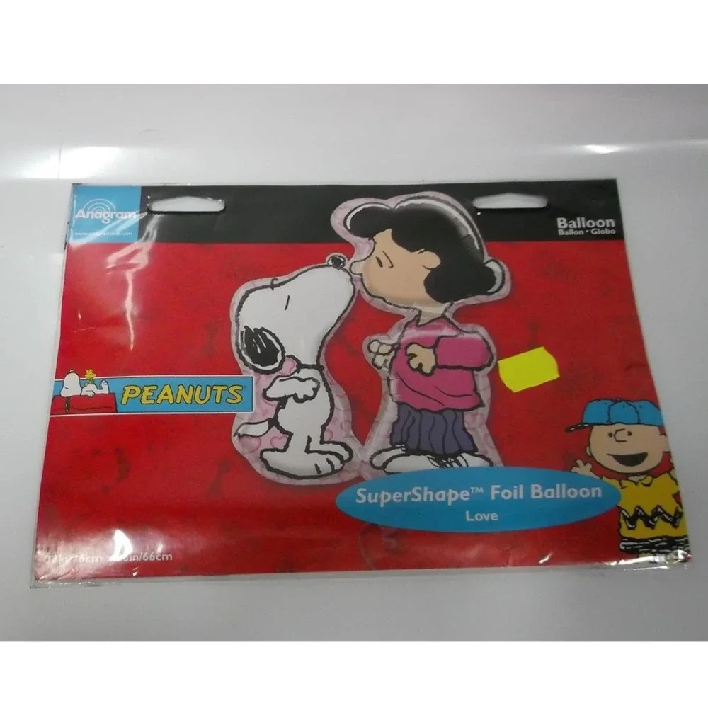 Anagram Peanuts Snoopy Lucy Love SuperShape Foil Balloon 30x26 13381 Red